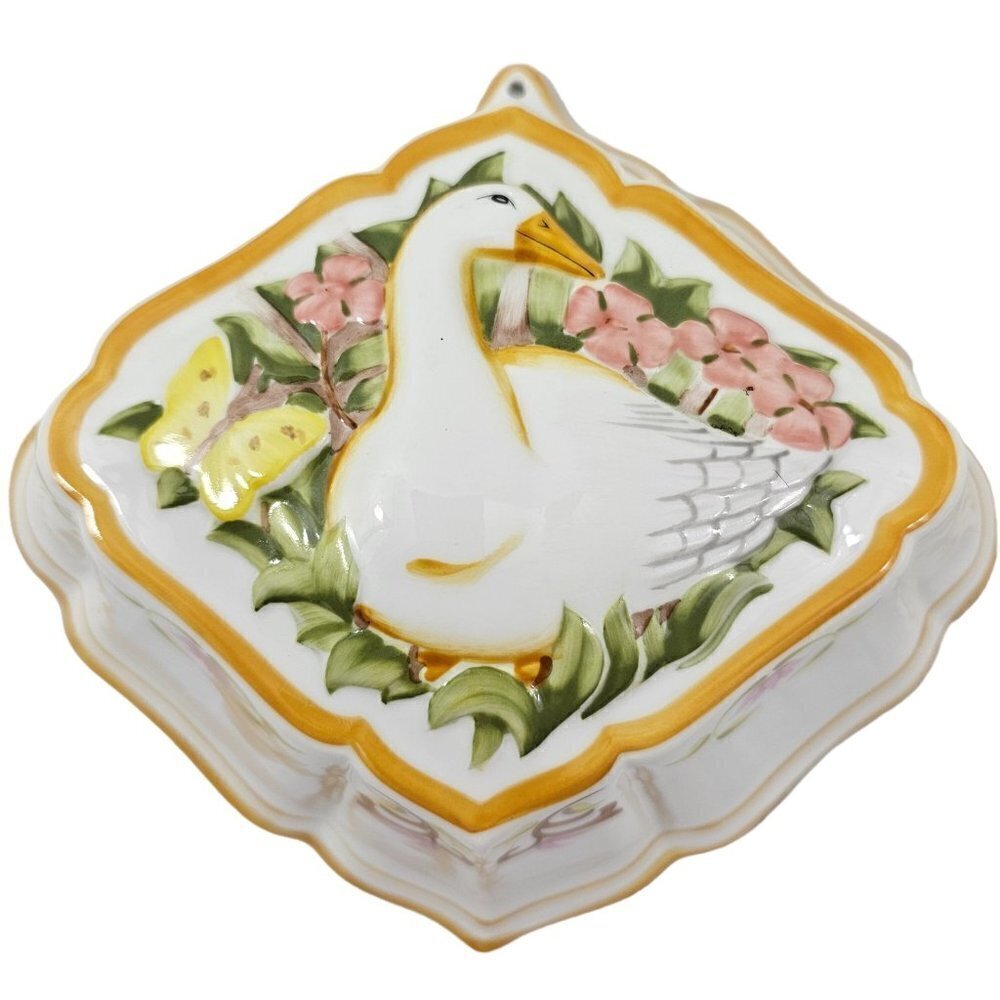 VINTAGE Le Cordon Bleu Franklin Mint GOOSE Gelatin Mold Home Accent Décor